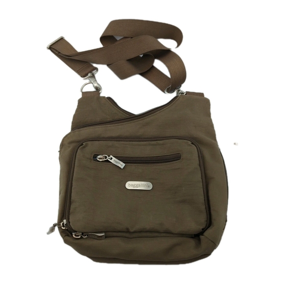 Baggallini Handbags - Baggallini Womens Crossbody Bag Olive Green/Grey